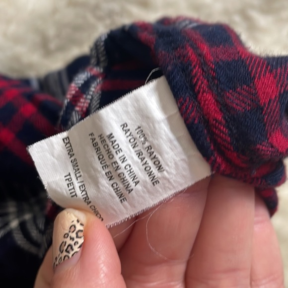 Rails Hunter Navy Red Plaid Flannel Button Down Shirt sz XS - Picture 7 of 8